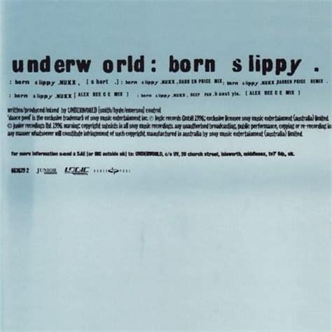 lyrics born slippy|Underworld – Born Slippy .NUXX Lyrics .